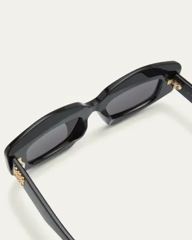 Loewe Men's Anagram Acetate-Nylon Rectangle Sunglasses | Thumbnail 9 Loewe Men's Anagram Acetate-Nylon Rectangle Sunglasses | Thumbnail 9
