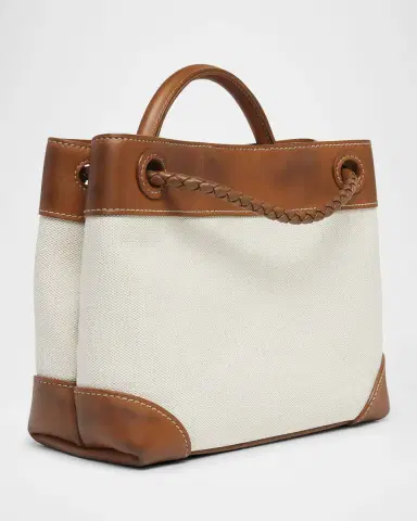 Bottega Veneta Small Andiamo Washed Canvas Top-Handle Bag | Thumbnail 5 Bottega Veneta Small Andiamo Washed Canvas Top-Handle Bag | Thumbnail 5