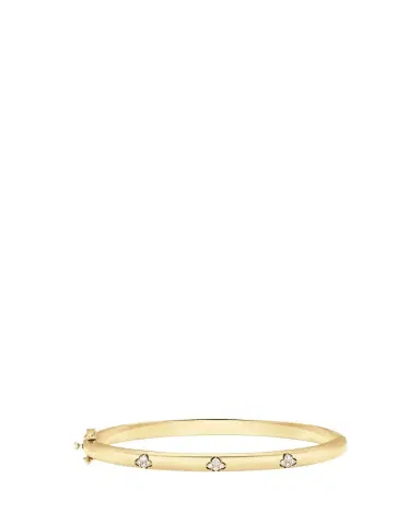 Sara Weinstock 18K Yellow Gold Dujour Four-Cluster Diamond Bangle Bracelet | Thumbnail 1