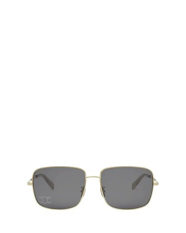 Celine Embellished Triomphe Metal Square Sunglasses