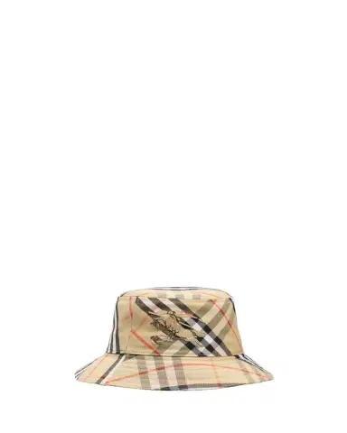 Burberry Men's Check EKD Bucket Hat | Thumbnail 1 Burberry Men's Check EKD Bucket Hat | Thumbnail 1