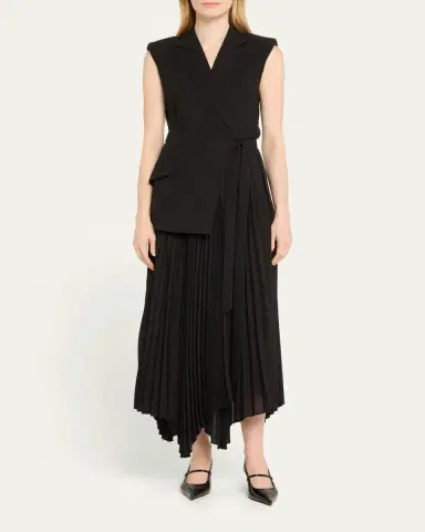 Simkhai Helena Combo Blazer Sleeveless Midi Dress | Thumbnail 2 Simkhai Helena Combo Blazer Sleeveless Midi Dress | Thumbnail 2
