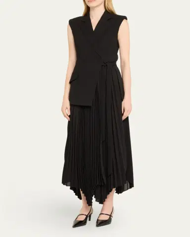 Simkhai Helena Combo Blazer Sleeveless Midi Dress | Thumbnail 4 Simkhai Helena Combo Blazer Sleeveless Midi Dress | Thumbnail 4