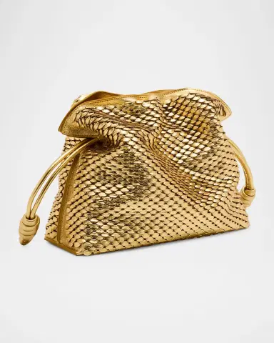 Loewe Flamenco Clutch Bag in Scales Metallic Leather | Thumbnail 2
