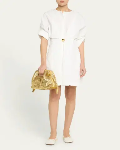 Loewe Flamenco Clutch Bag in Scales Metallic Leather | Thumbnail 11