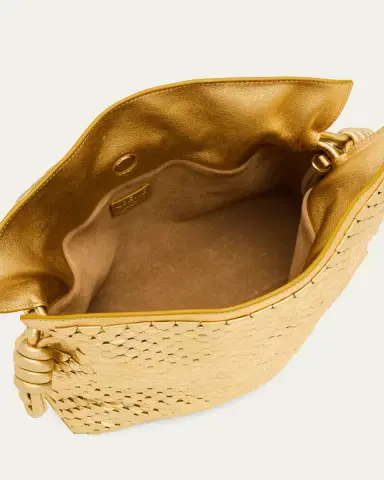 Loewe Flamenco Clutch Bag in Scales Metallic Leather | Thumbnail 10