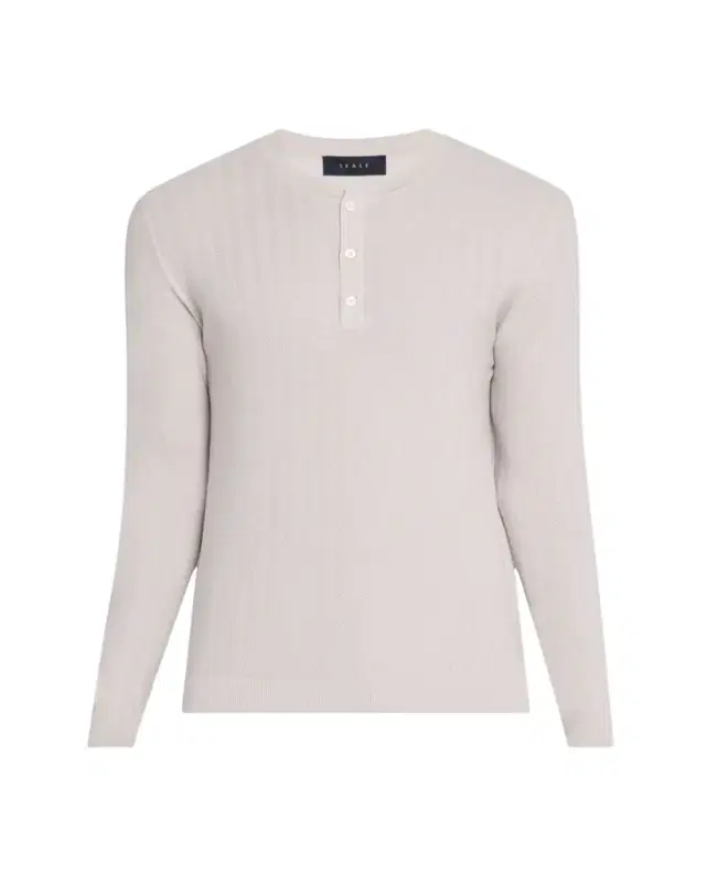 Sease Men's Herringbone Henley Sweater