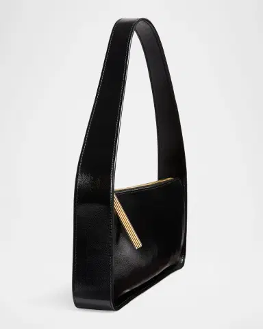 Khaite Lori Crackle Patent Leather Shoulder Bag | Thumbnail 2
