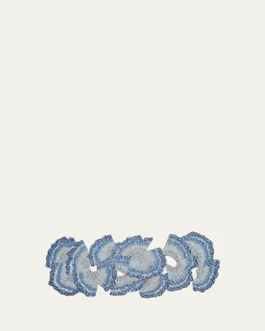 Kim Seybert Lagoon Beaded Table Runner, 16" x 39" | Thumbnail 2