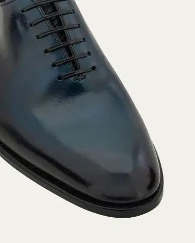 Ferragamo Men's Angiolo Tramezza Gradient Leather Oxford Shoes | Thumbnail 3 Ferragamo Men's Angiolo Tramezza Gradient Leather Oxford Shoes | Thumbnail 3