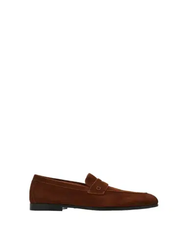 Ferragamo Men's Tiberio Soft Suede Penny Loafers | Thumbnail 1 Ferragamo Men's Tiberio Soft Suede Penny Loafers | Thumbnail 1