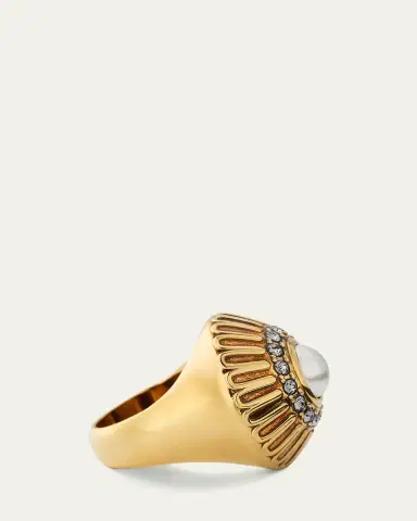 Chloé Chateau Treasures Glass Pearl Statement Ring | Thumbnail 4