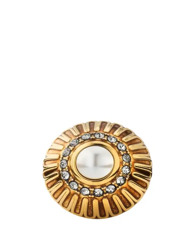 Chateau Treasures Glass Pearl Statement Ring