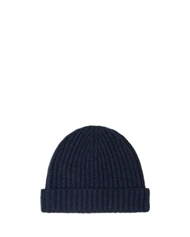 Loro Piana Men's Cashmere Rib-Knit Beanie | Thumbnail 1