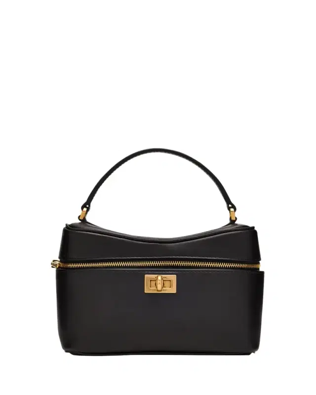 Balenciaga Rodeo Leather Vanity Top-Handle Bag