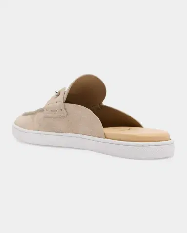 Christian Louboutin Men's Chanme Leather Slides | Thumbnail 4 Christian Louboutin Men's Chanme Leather Slides | Thumbnail 4
