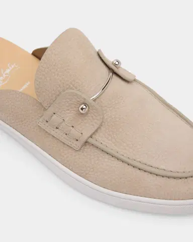 Christian Louboutin Men's Chanme Leather Slides | Thumbnail 5 Christian Louboutin Men's Chanme Leather Slides | Thumbnail 5