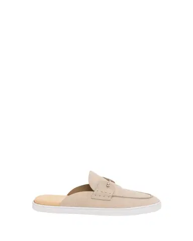 Christian Louboutin Men's Chanme Leather Slides | Thumbnail 1 Christian Louboutin Men's Chanme Leather Slides | Thumbnail 1