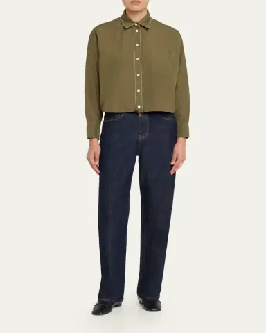 Marni Cotton Boxy Fit Button-Down Shirt | Thumbnail 2
