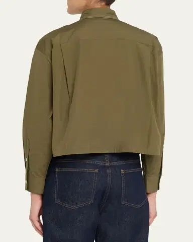 Marni Cotton Boxy Fit Button-Down Shirt | Thumbnail 3
