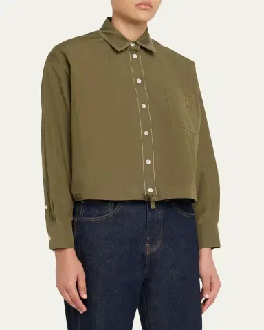 Marni Cotton Boxy Fit Button-Down Shirt | Thumbnail 4