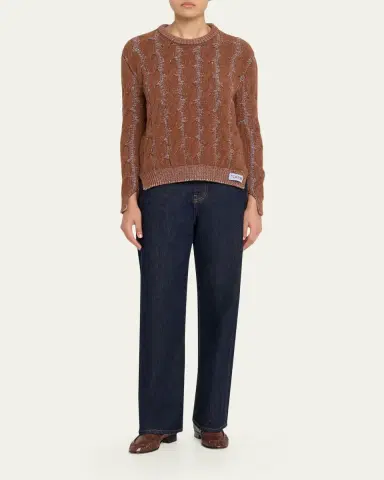 Marni Cable Knit Crewneck Sweater | Thumbnail 2