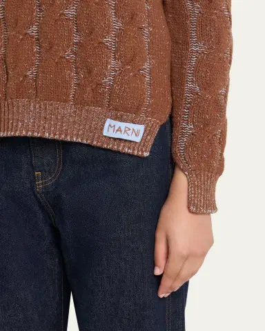 Marni Cable Knit Crewneck Sweater | Thumbnail 5