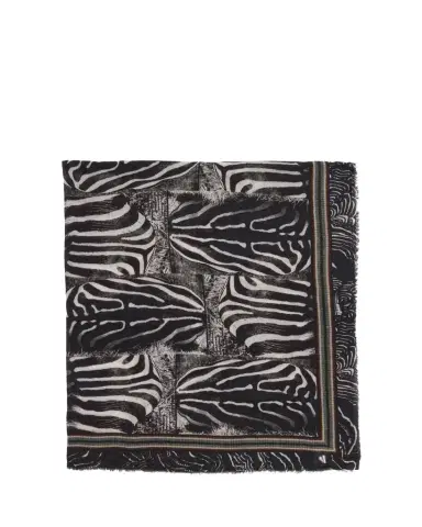 Faliero Sarti x Peter Beard Studio Zebra Print Stole | Thumbnail 1 Faliero Sarti x Peter Beard Studio Zebra Print Stole | Thumbnail 1