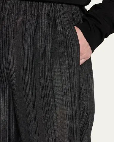 Giorgio Armani Tapered Plisse Jersey Trousers | Thumbnail 5 Giorgio Armani Tapered Plisse Jersey Trousers | Thumbnail 5