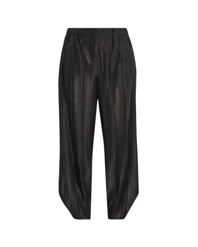 Tapered Plisse Jersey Trousers