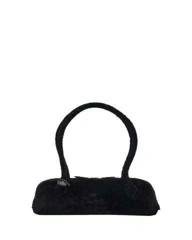 Alaïa Le Teckel Shaved Shearling Medium Shoulder Bag | Thumbnail 1