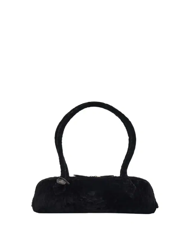 ALAIA Le Teckel Shaved Shearling Medium Shoulder Bag