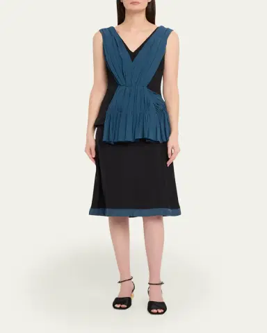 Marni A-Line Satin Knee-Length Skirt | Thumbnail 2 Marni A-Line Satin Knee-Length Skirt | Thumbnail 2