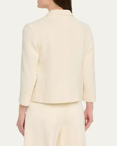 Marni Double Wool Crepe Single-Breasted Blazer Jacket | Thumbnail 3 Marni Double Wool Crepe Single-Breasted Blazer Jacket | Thumbnail 3