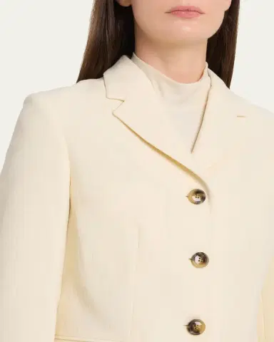 Marni Double Wool Crepe Single-Breasted Blazer Jacket | Thumbnail 5 Marni Double Wool Crepe Single-Breasted Blazer Jacket | Thumbnail 5