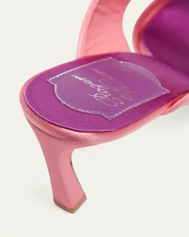 Roger Vivier 85mm Trompette Strass Satin Mules | Thumbnail 3 Roger Vivier 85mm Trompette Strass Satin Mules | Thumbnail 3