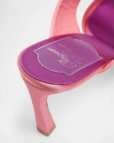 Roger Vivier 85mm Trompette Strass Satin Mules | Thumbnail 5 Roger Vivier 85mm Trompette Strass Satin Mules | Thumbnail 5