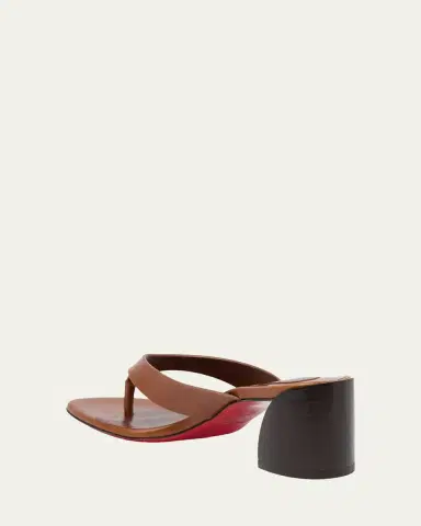Christian Louboutin 55mm Janetonga Leather Block-Heel Sandals | Thumbnail 2