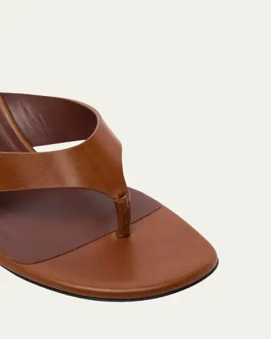 Christian Louboutin 55mm Janetonga Leather Block-Heel Sandals | Thumbnail 3