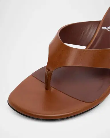 Christian Louboutin 55mm Janetonga Leather Block-Heel Sandals | Thumbnail 5