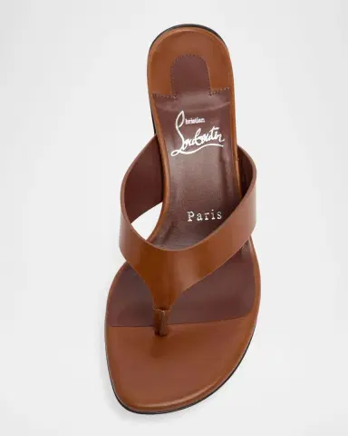 Christian Louboutin 55mm Janetonga Leather Block-Heel Sandals | Thumbnail 6