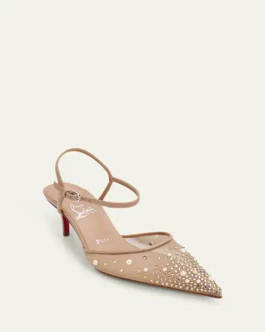 Christian Louboutin 60mm Miss Z Riviera Strass Mesh Pumps | Thumbnail 5