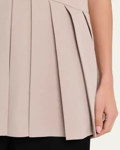 Jil Sander Sleeveless Pleated Peplum Top | Thumbnail 5 Jil Sander Sleeveless Pleated Peplum Top | Thumbnail 5