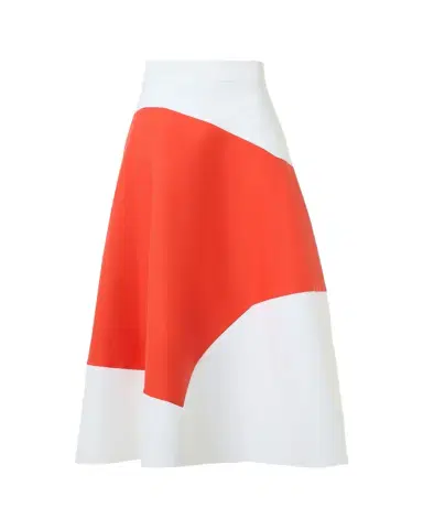 Akris Patchwork Cotton Midi A-Line Skirt | Thumbnail 1 Akris Patchwork Cotton Midi A-Line Skirt | Thumbnail 1