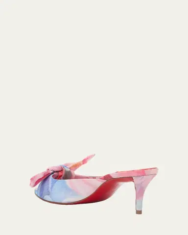 Christian Louboutin 60mm Mulazee Floral Mule Pumps | Thumbnail 2