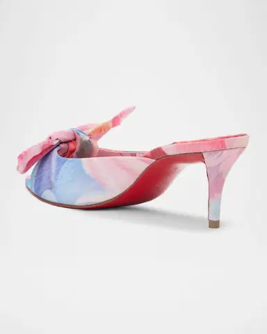 Christian Louboutin 60mm Mulazee Floral Mule Pumps | Thumbnail 4