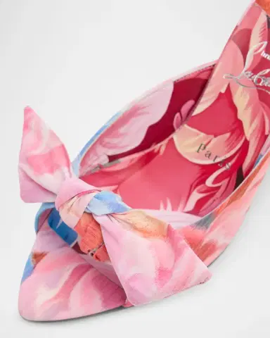 Christian Louboutin 60mm Mulazee Floral Mule Pumps | Thumbnail 5