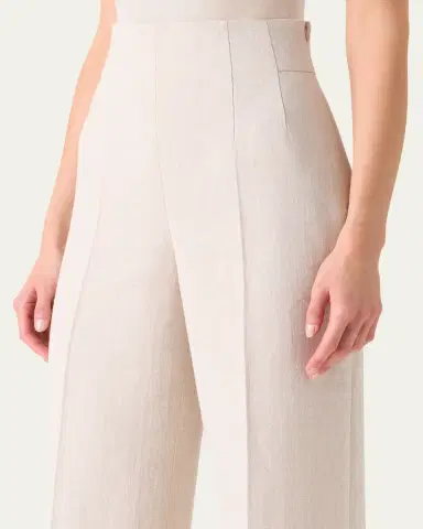 Akris Fiyuki Linen-Wool Double-Face Wide-Leg Pants | Thumbnail 4 Akris Fiyuki Linen-Wool Double-Face Wide-Leg Pants | Thumbnail 4