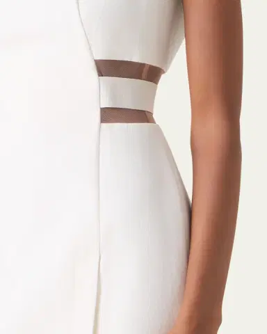 Akris Sleeveless Waist-Inset Side-Slit Midi Dress | Thumbnail 5
