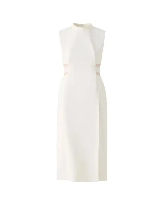 Akris Sleeveless Waist-Inset Side-Slit Midi Dress